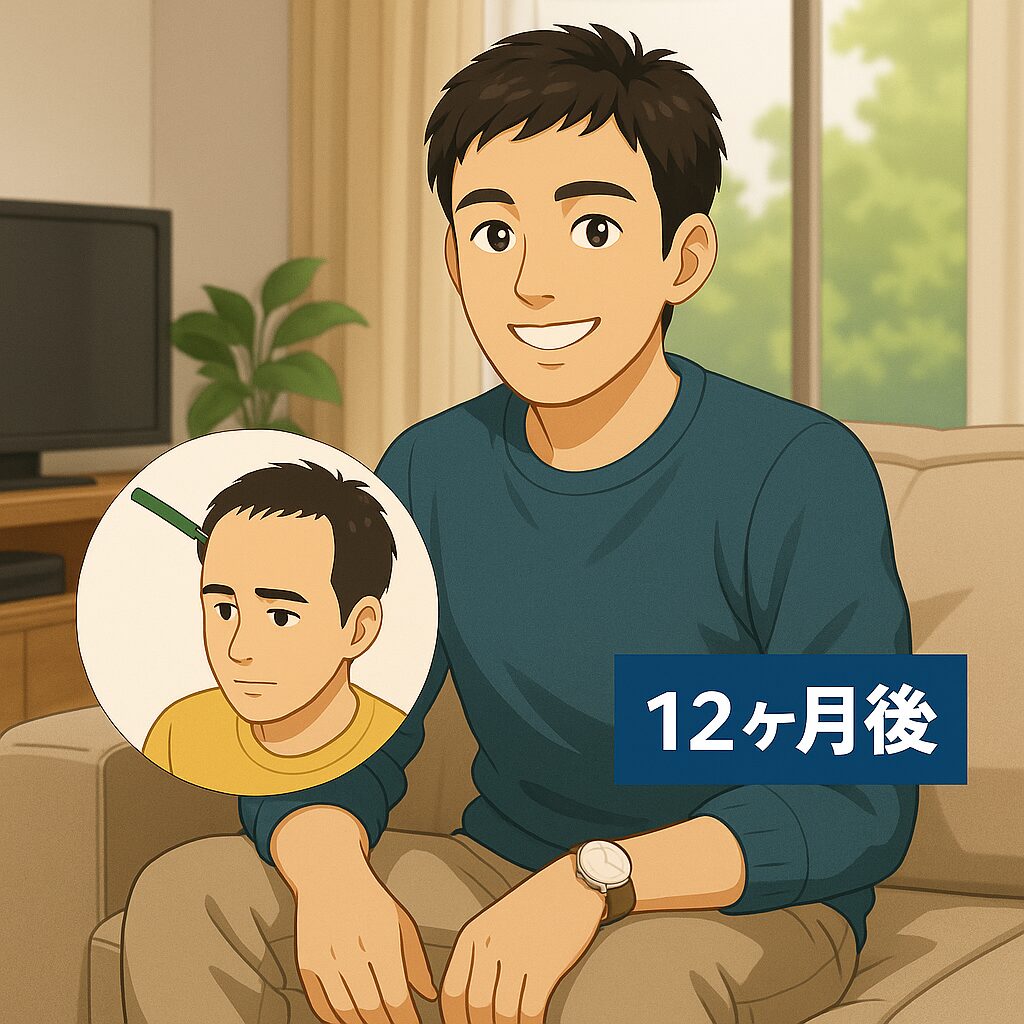 自毛植毛12ヶ月の姿