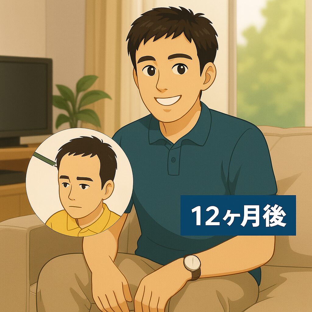 自毛植毛12ヶ月の姿