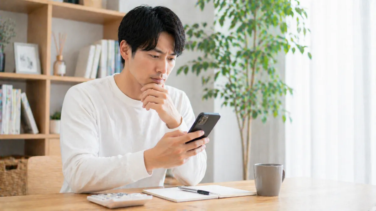 安いヒゲ脱毛クリニックを比較する男性