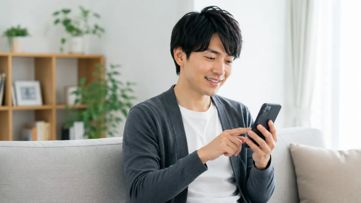 ヒゲ脱毛クリニックを比較して予約する男性