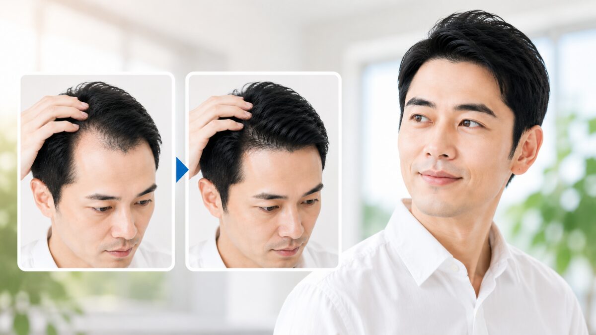 自然な仕上がりの自毛植毛イメージ